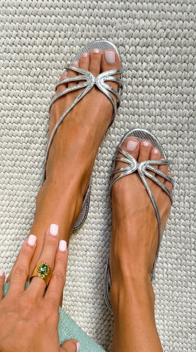 Lola – Sandalias Doradas Esencia Veraniega