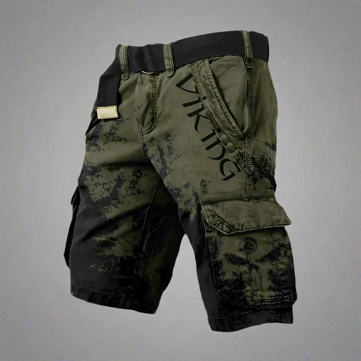 Iker - Short cargo cómodo de estilo vikingo