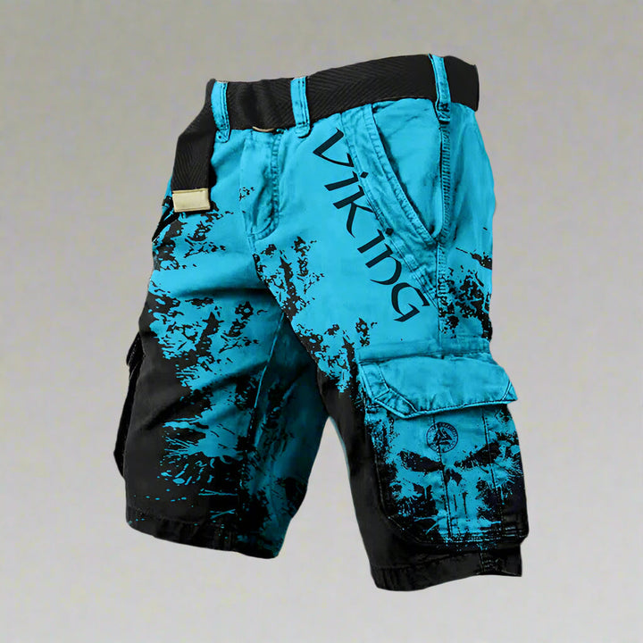 Iker - Short cargo cómodo de estilo vikingo