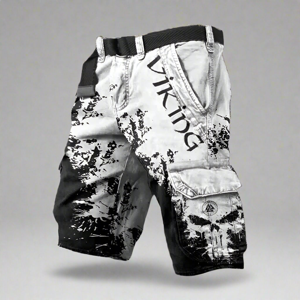 Iker - Short cargo cómodo de estilo vikingo