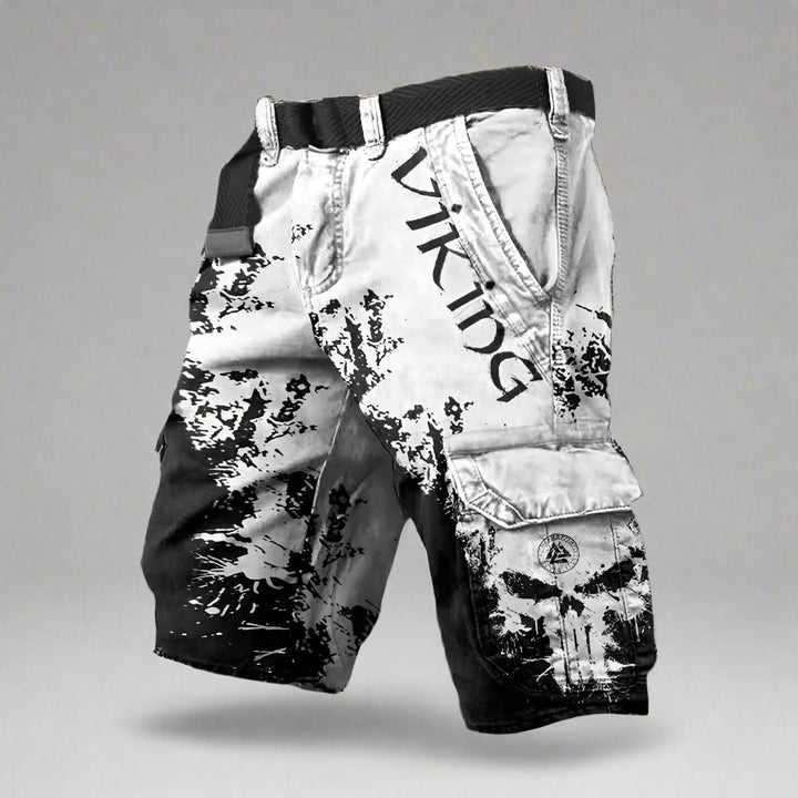 Iker - Short cargo cómodo de estilo vikingo