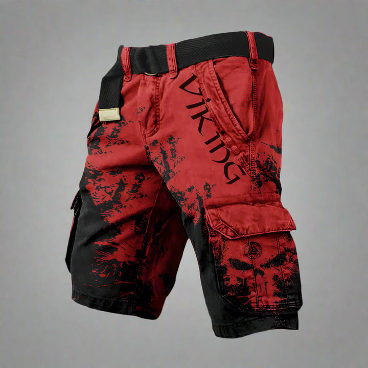 Iker - Short cargo cómodo de estilo vikingo