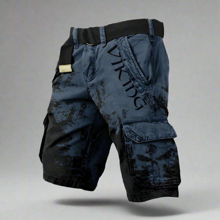 Iker - Short cargo cómodo de estilo vikingo
