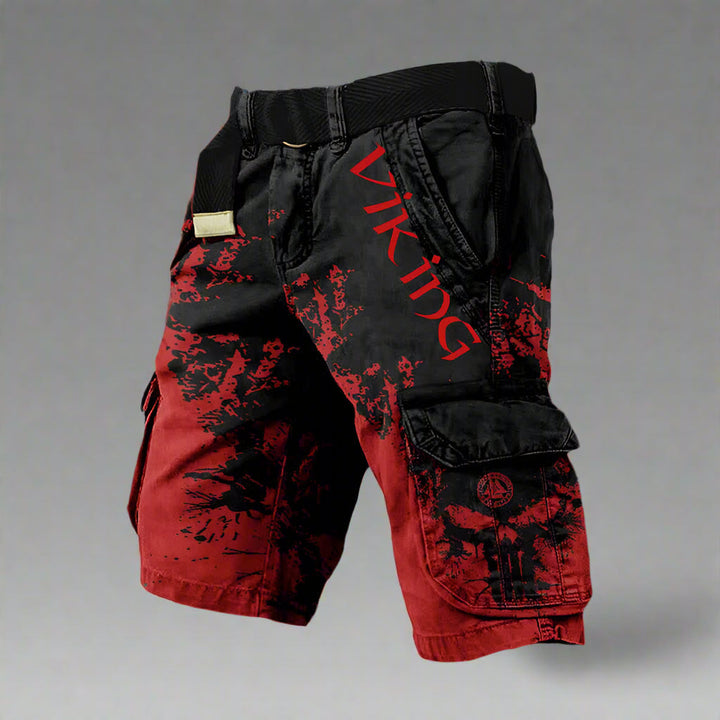 Iker - Short cargo cómodo de estilo vikingo