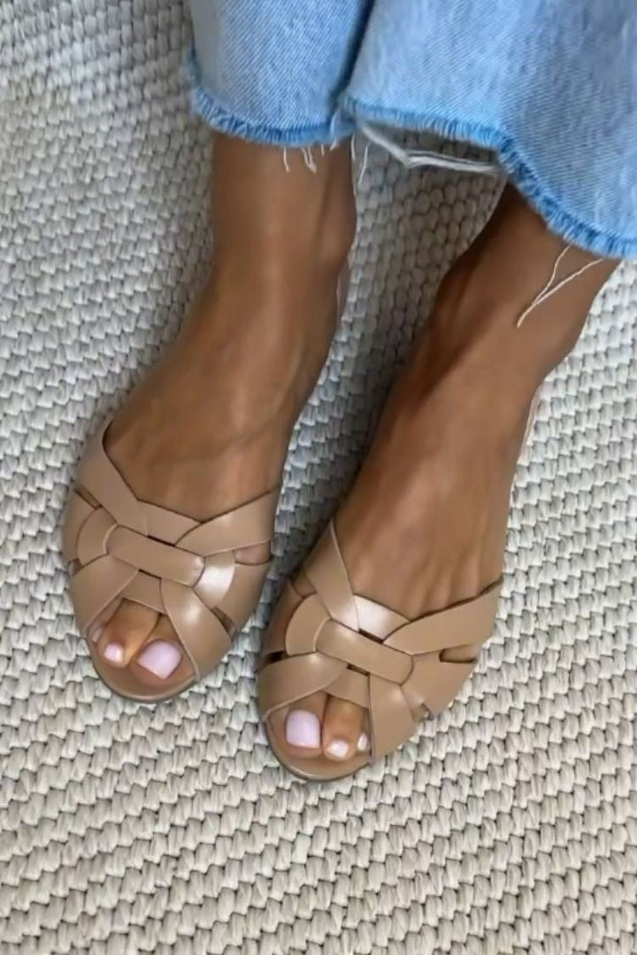 Serafina – Sandalias Trenzadas Naturales