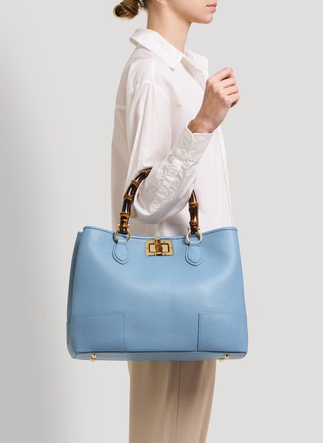 Set Bamboo Babe en Piel Dollaro Denim
