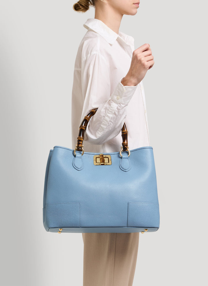 Set Bamboo Babe en Piel Dollaro Denim