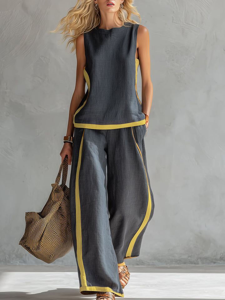 Sanea - Conjunto de Dos Piezas Casual-Chic