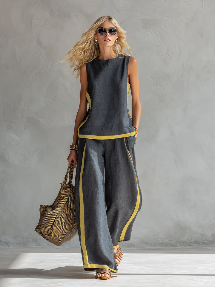 Sanea - Conjunto de Dos Piezas Casual-Chic