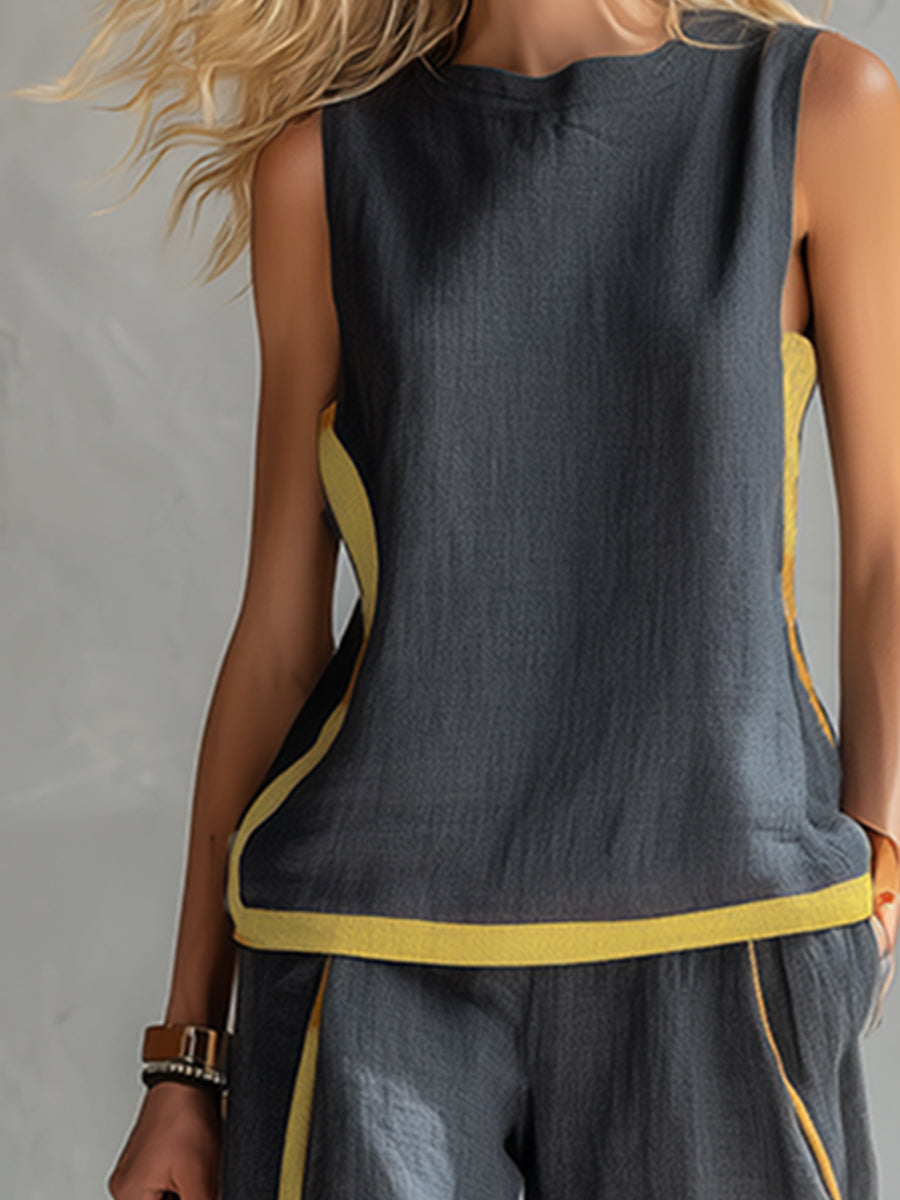 Sanea - Conjunto de Dos Piezas Casual-Chic