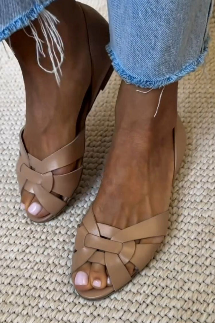 Serafina – Sandalias Trenzadas Naturales