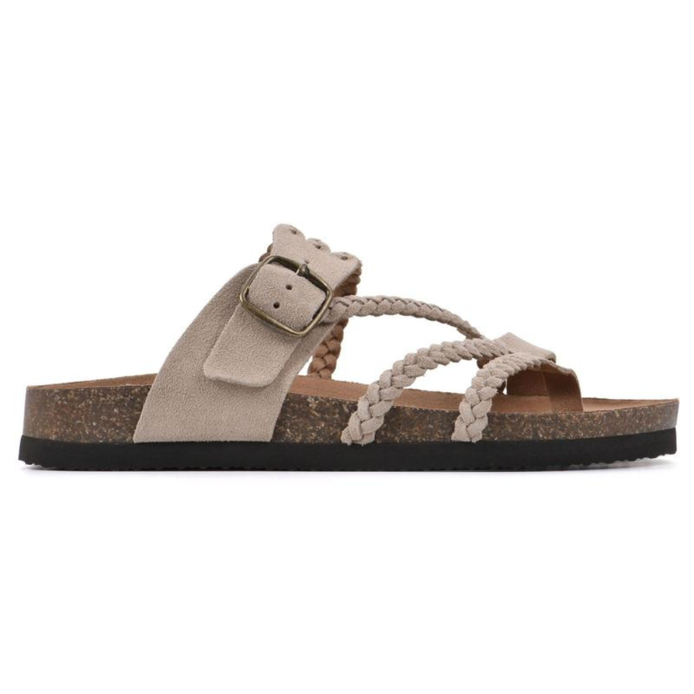 Beatriz – Sandalias trenzadas marrones