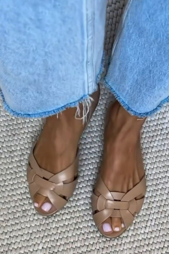 Serafina – Sandalias Trenzadas Naturales