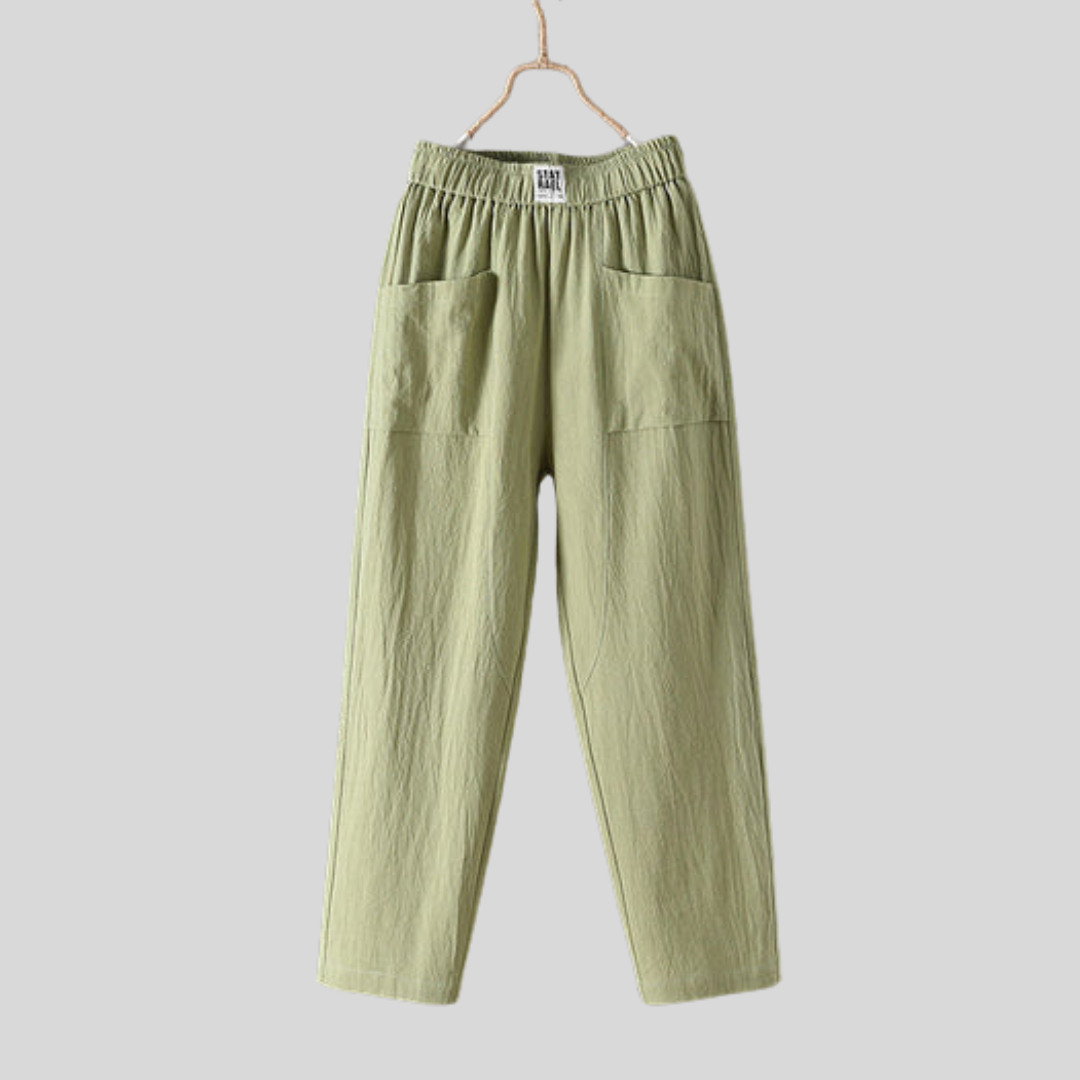 Alyra - Pantalones Relajados con Bolsillos