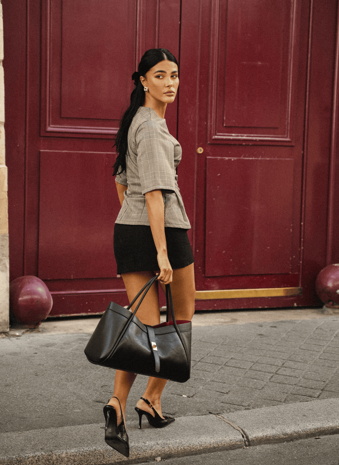 Set Trabajo diario | Mayfair en piel negra