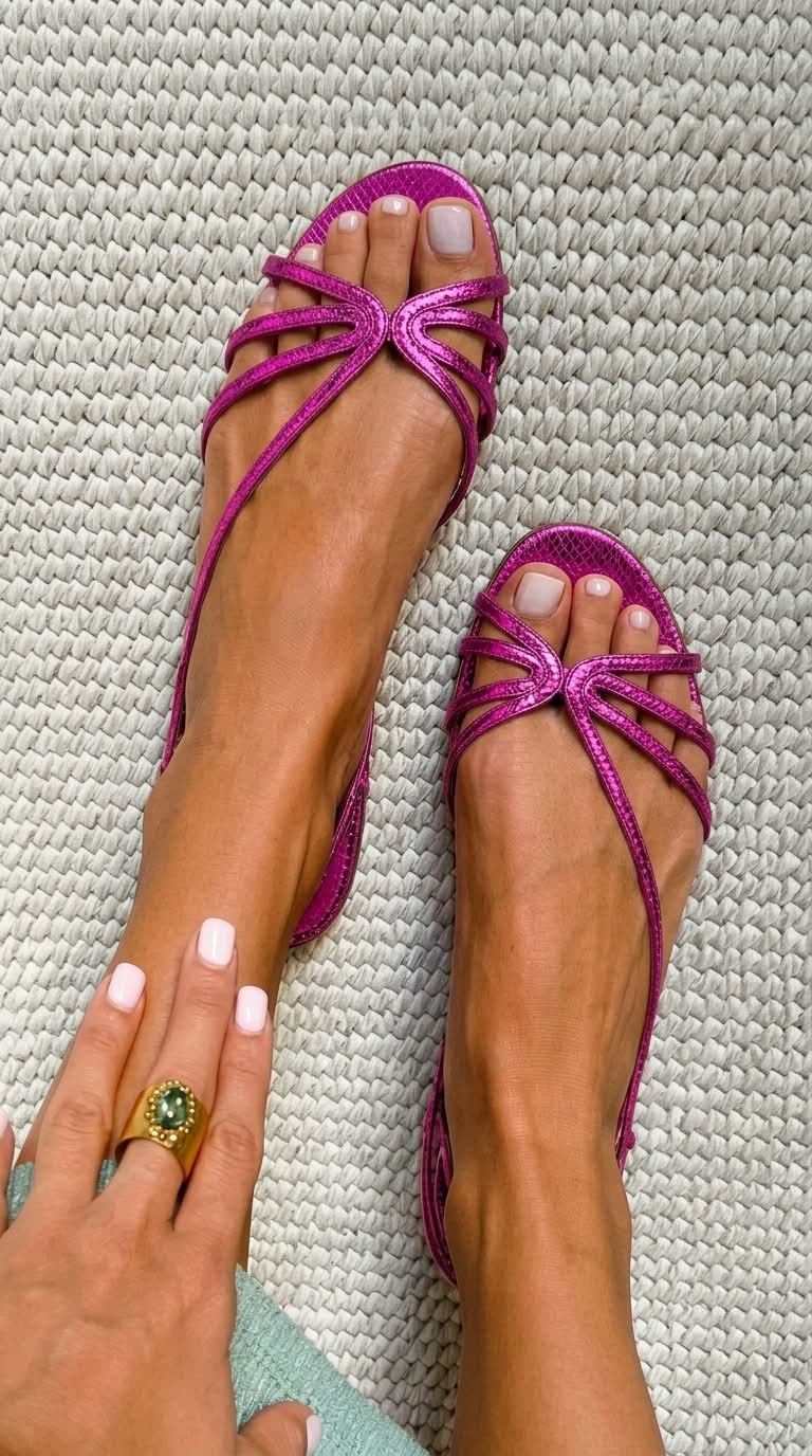 Lola – Sandalias Doradas Esencia Veraniega