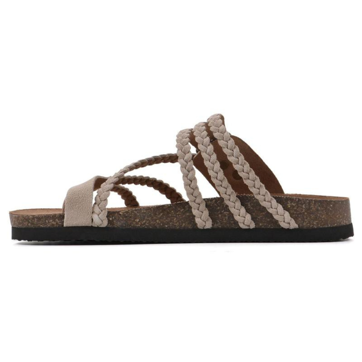Beatriz – Sandalias trenzadas marrones