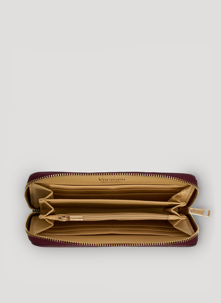 Set Eleganza Decisa | Mayfair en piel Burdeos