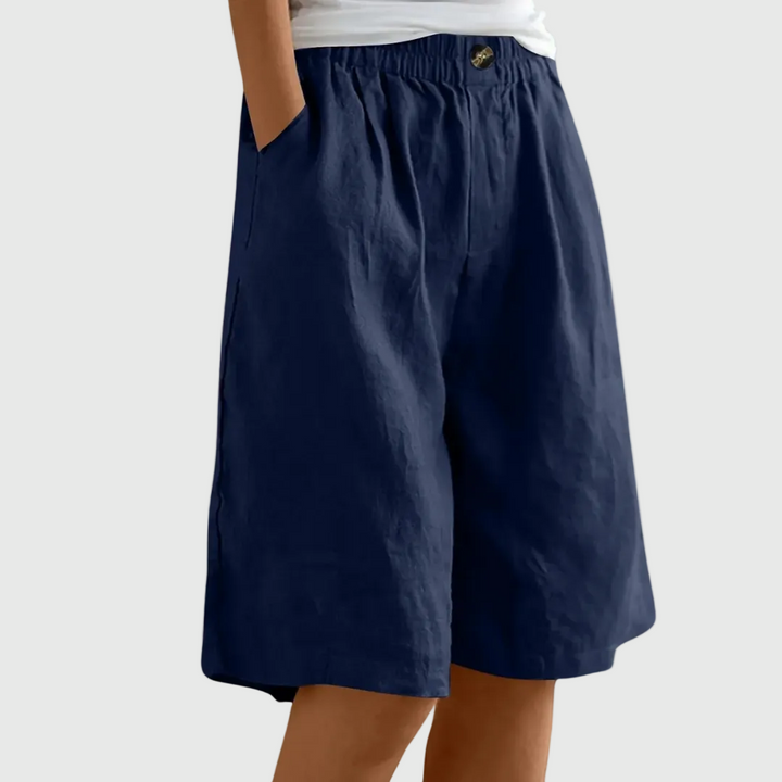 Lucas - Pantalones cortos amplios con cintura elástica