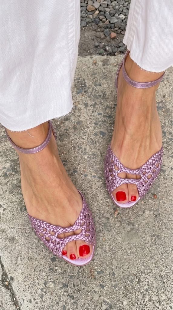 Isadora – Sandalias Trenzadas Doradas