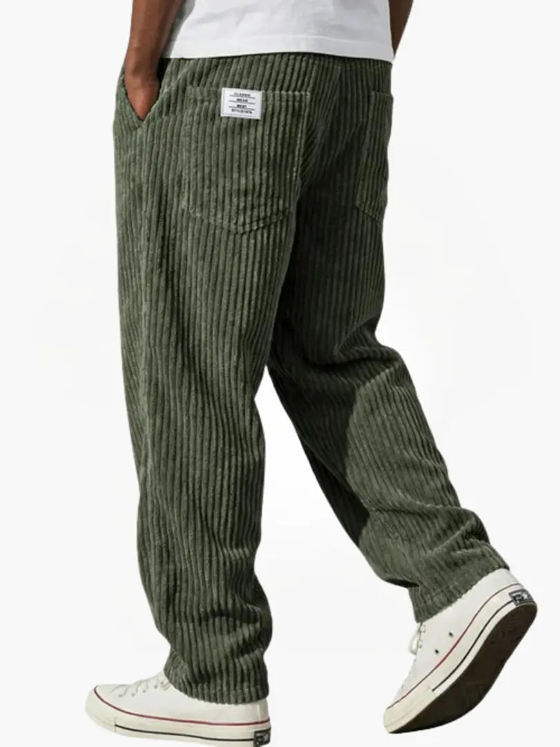 Pablo — Pantalones de pana con cintura elástica