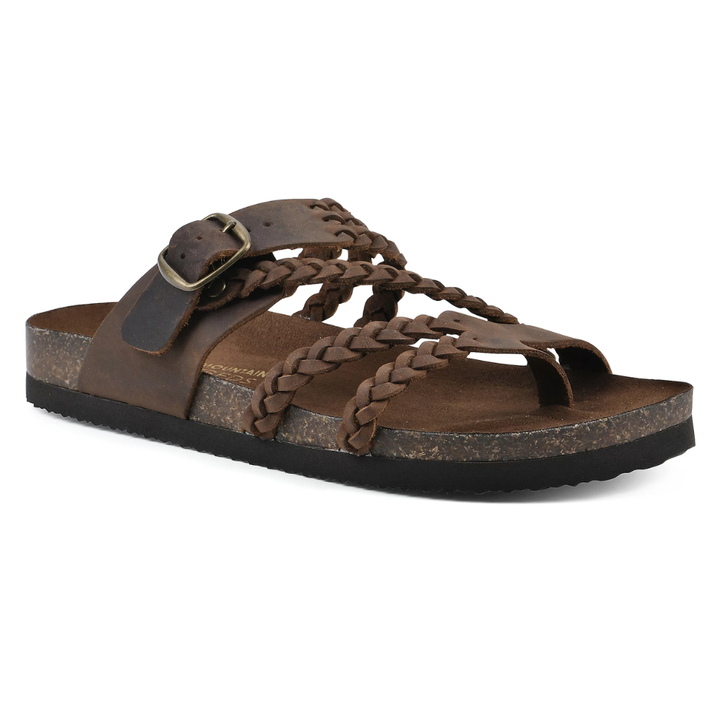 Beatriz – Sandalias trenzadas marrones