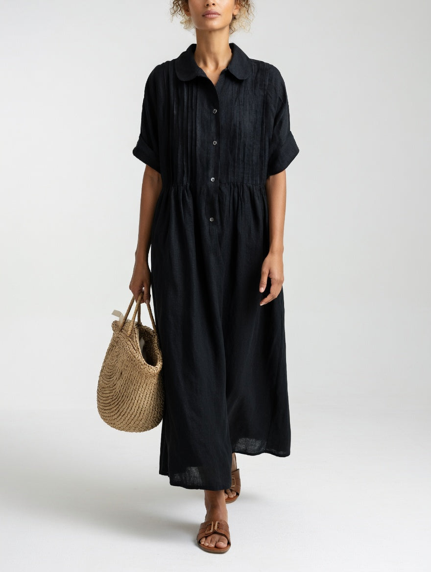 Paula — Vestido camisa fluido de verano