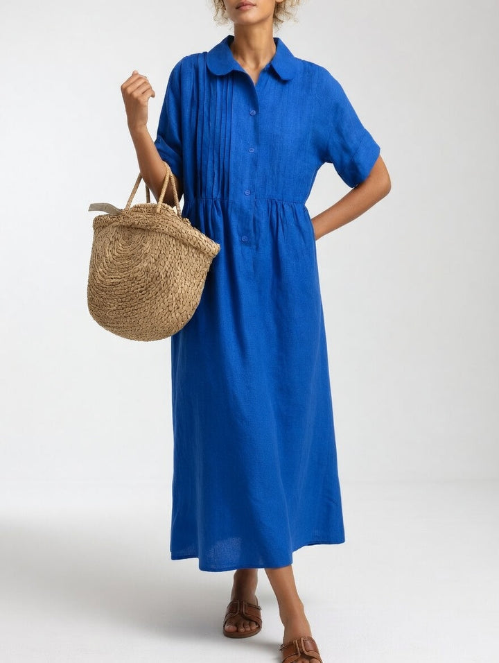 Paula — Vestido camisa fluido de verano