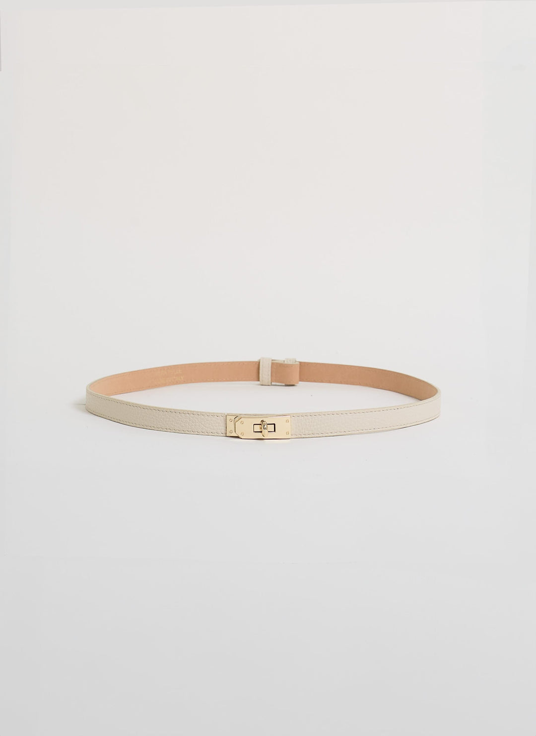 Set Mayfair en piel y rafia crema