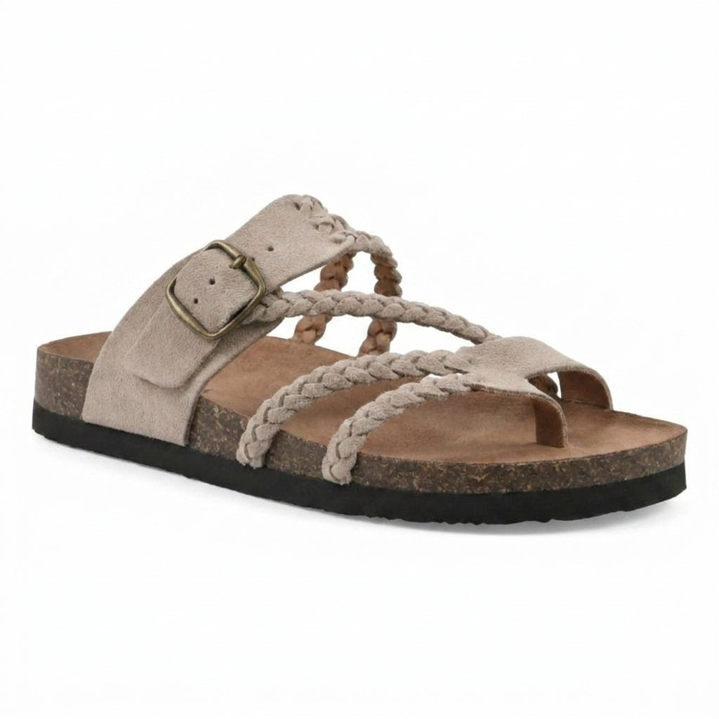 Beatriz – Sandalias trenzadas marrones
