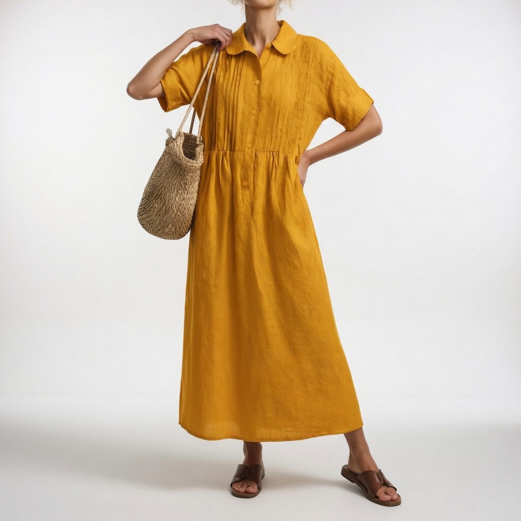 Paula — Vestido camisa fluido de verano
