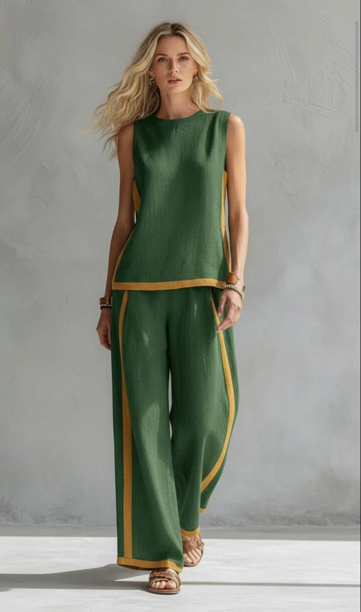 Sanea - Conjunto de Dos Piezas Casual-Chic