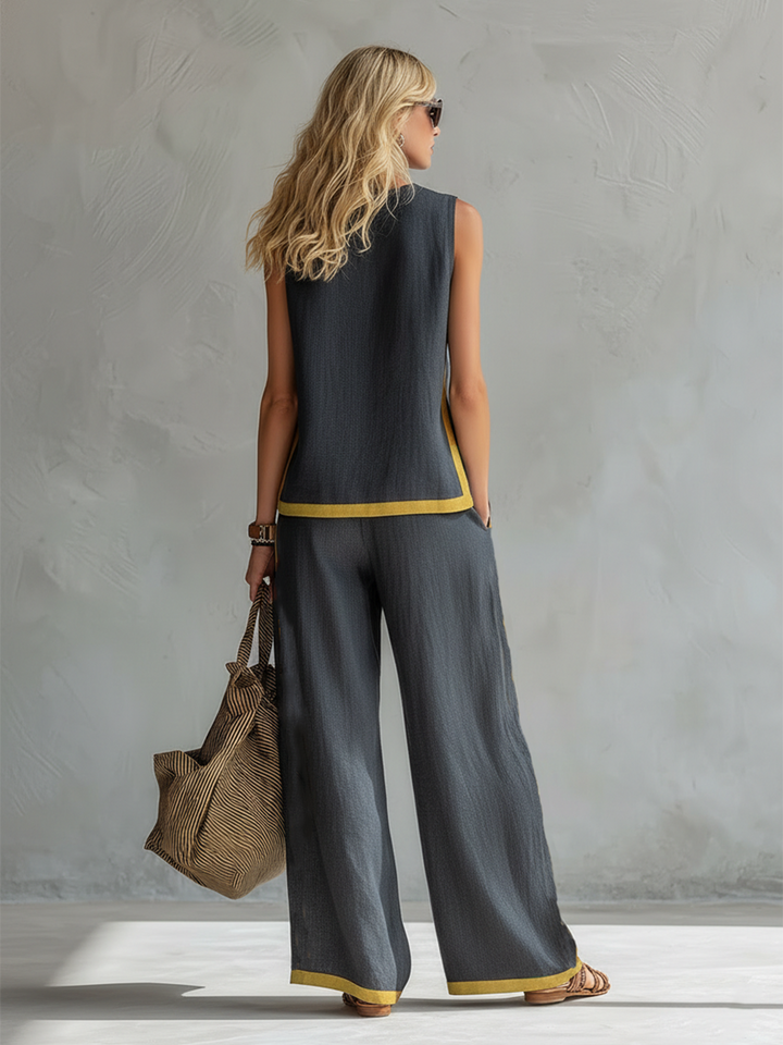 Sanea - Conjunto de Dos Piezas Casual-Chic