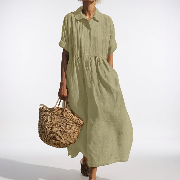 Paula — Vestido camisa fluido de verano
