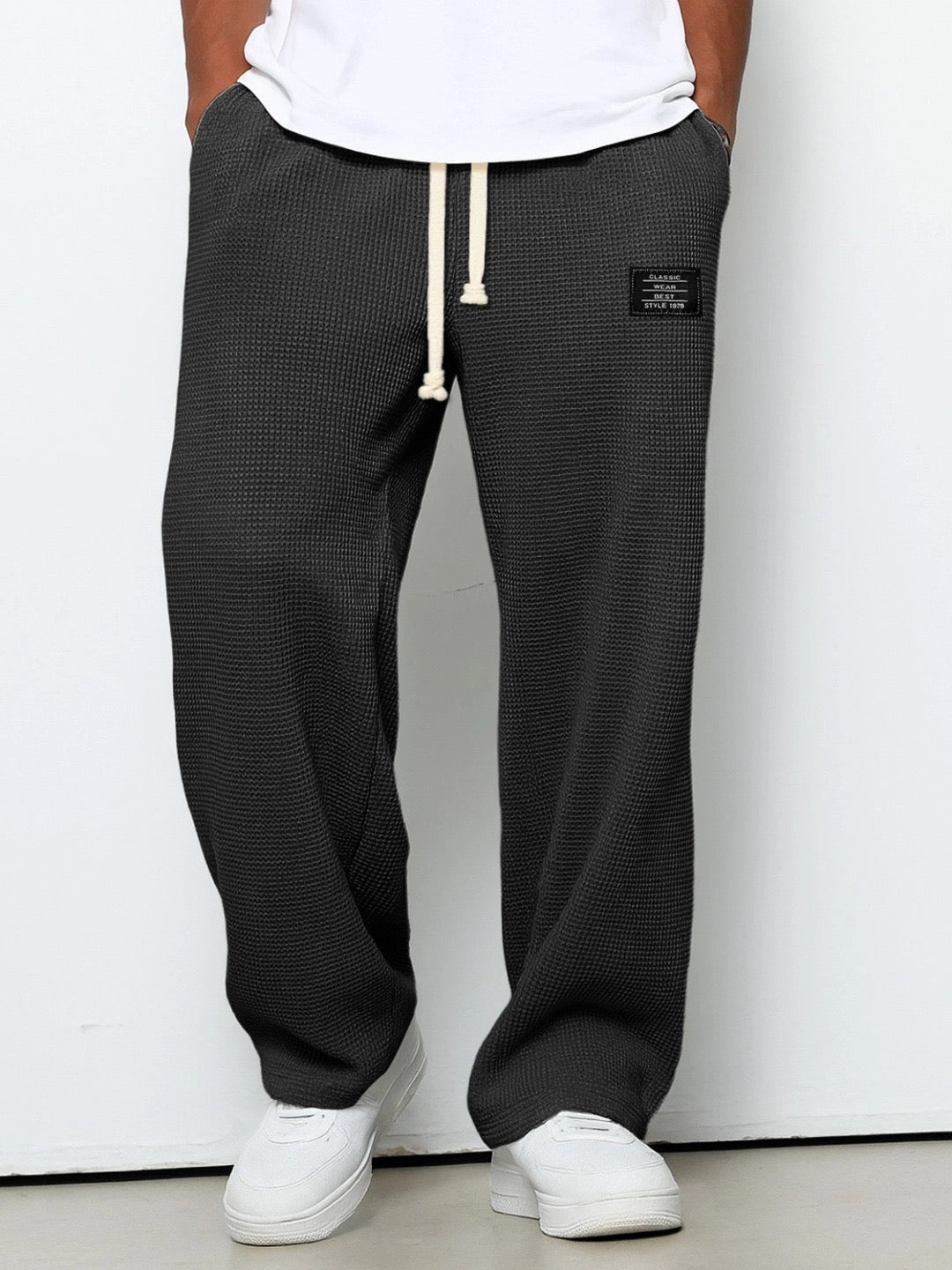 Lucas — Pantalones de punto texturizado