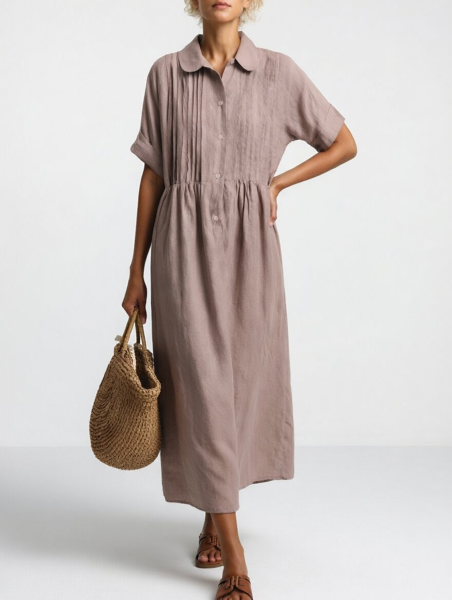 Paula — Vestido camisa fluido de verano