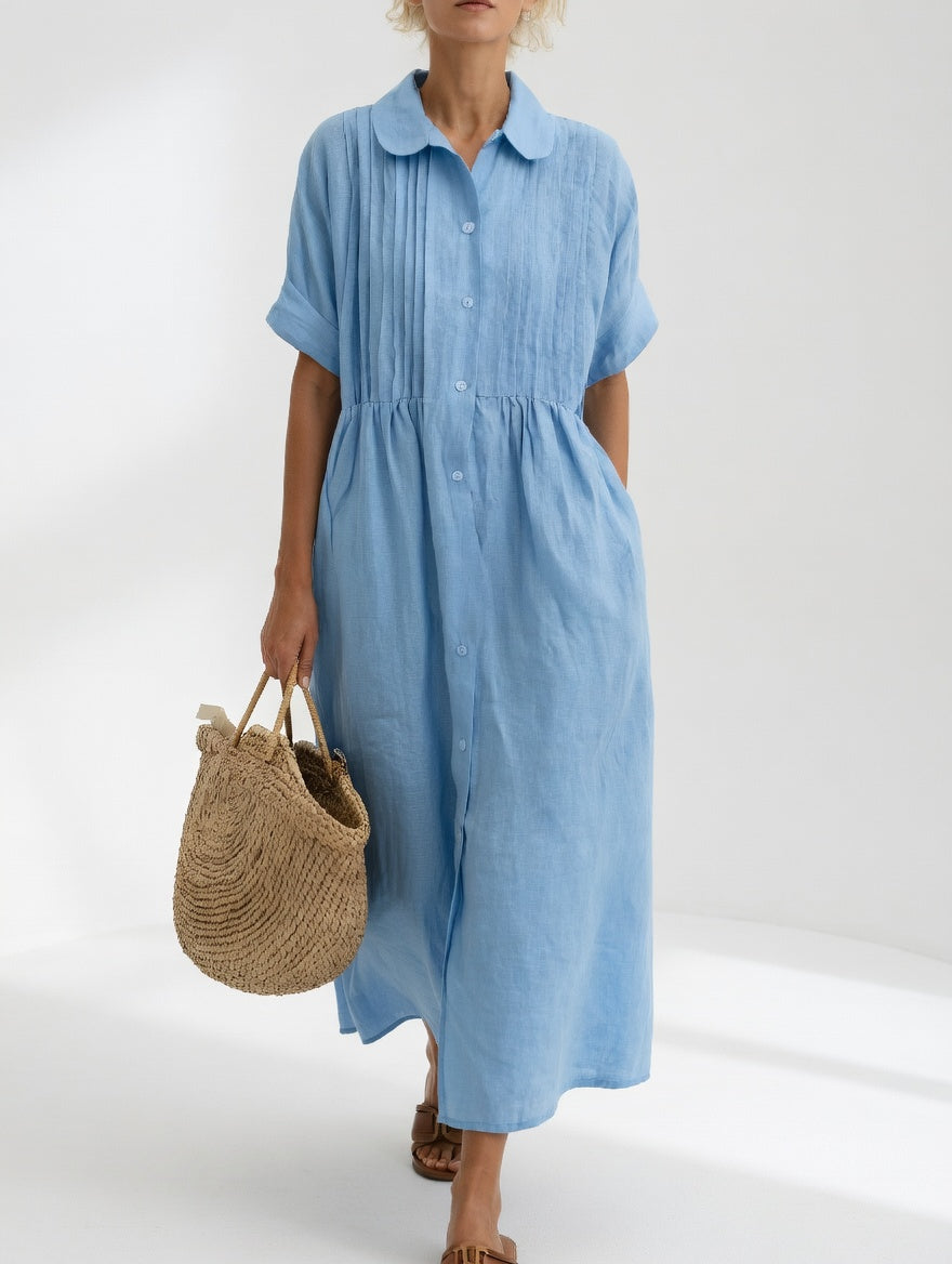 Paula — Vestido camisa fluido de verano