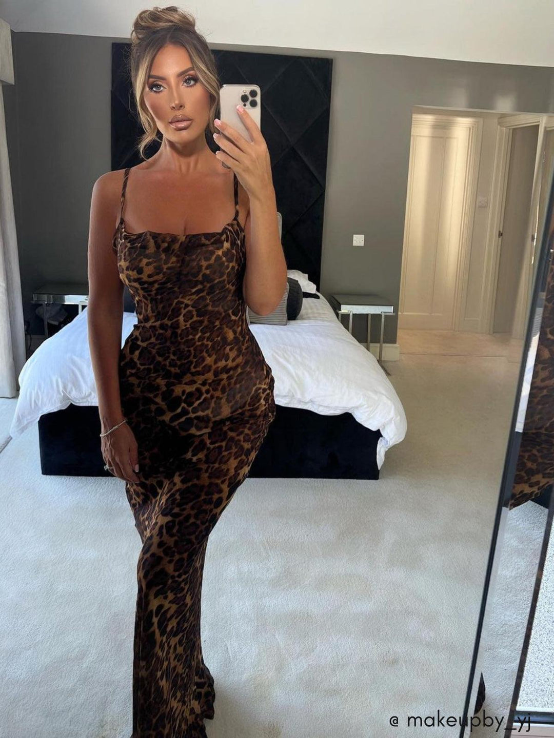 Melany – Vestido maxi leopardo