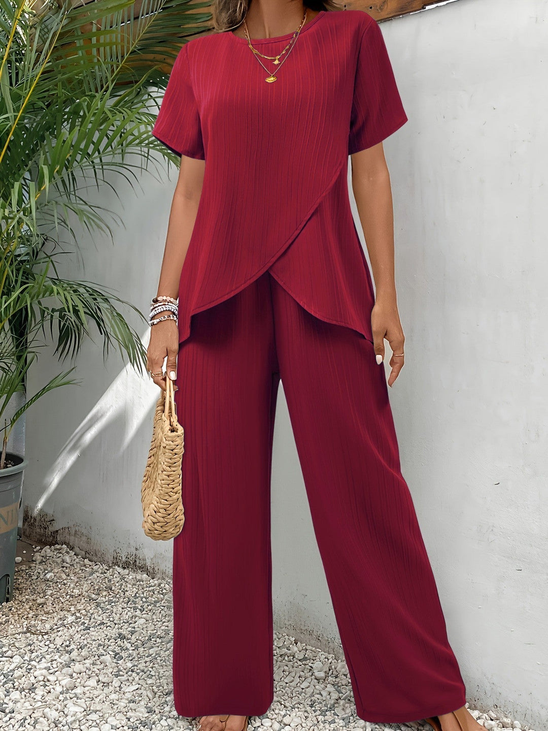 Pattie - Conjunto de Dos Piezas Elegante y Cómodo