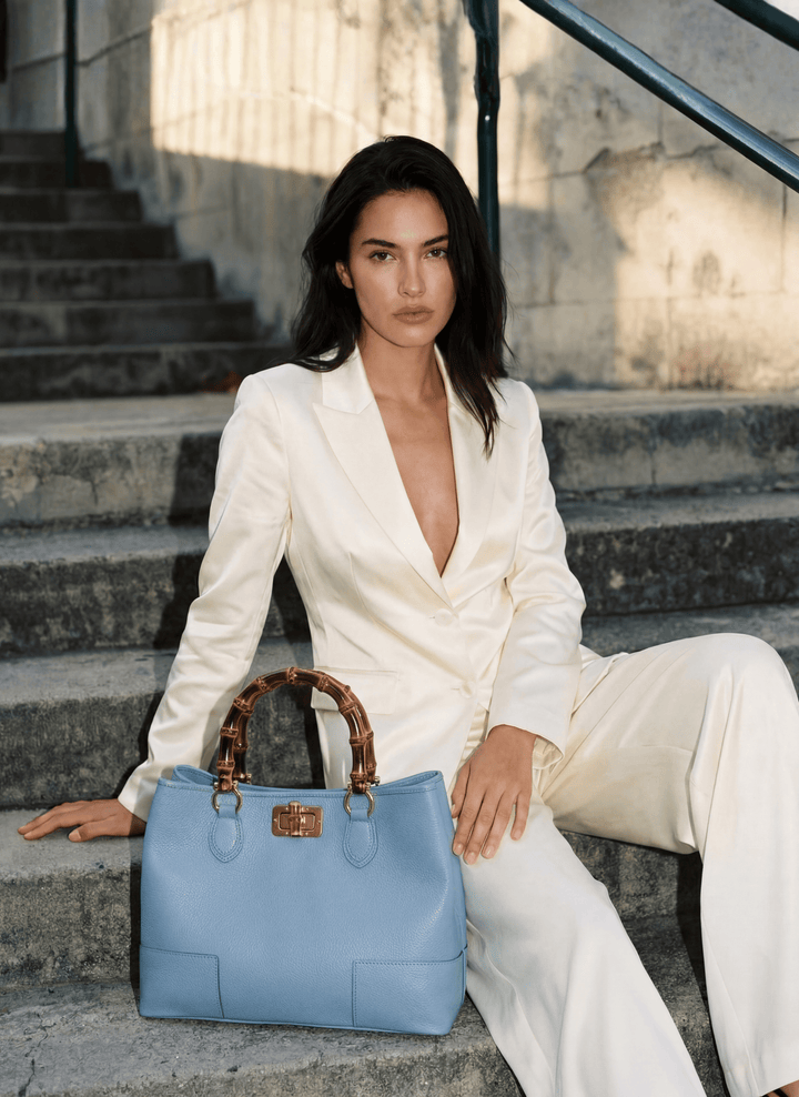 Set Bamboo Babe en Piel Dollaro Denim
