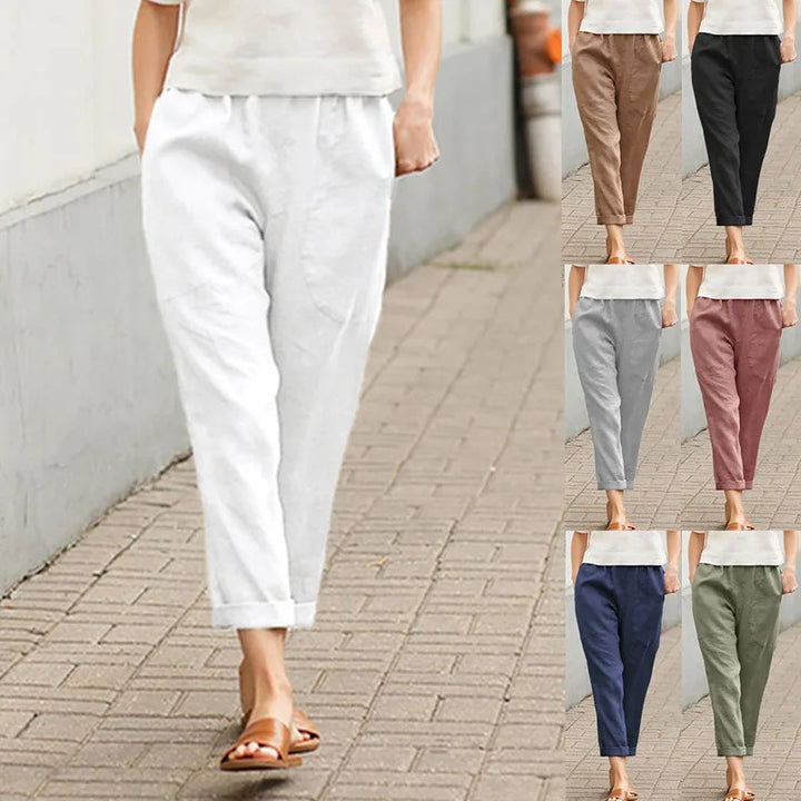 Kriza - Pantalones Amplios con Bolsillos
