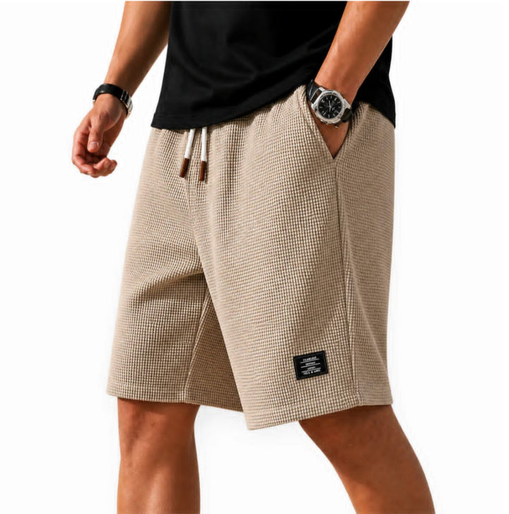 Álvaro — Bermuda casual de cuadros