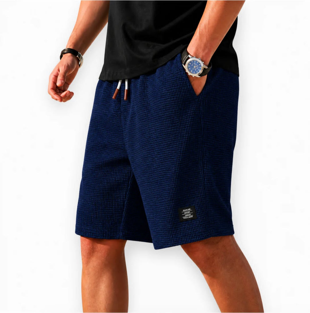 Álvaro — Bermuda casual de cuadros