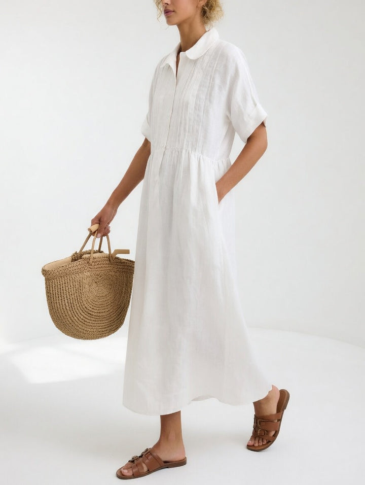 Paula — Vestido camisa fluido de verano