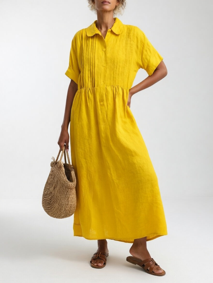 Paula — Vestido camisa fluido de verano