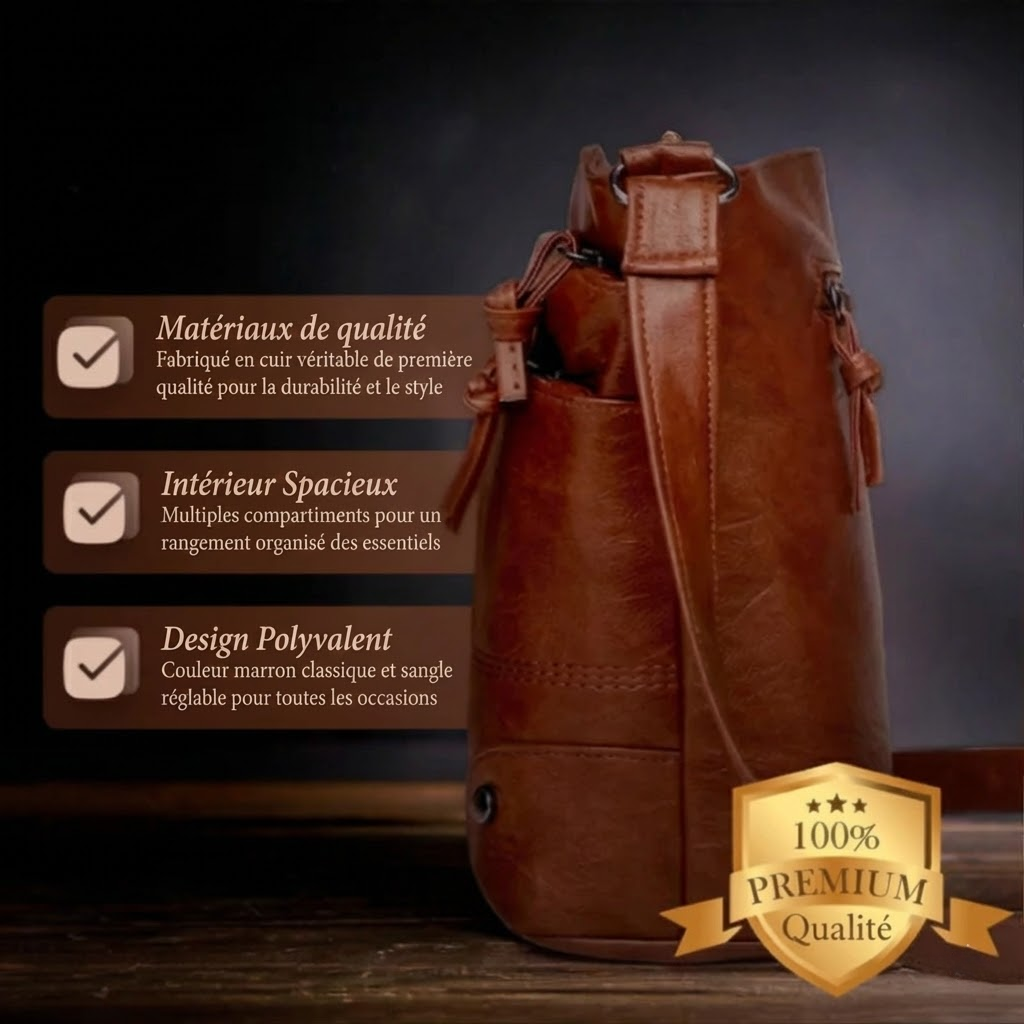 Catherine™ | Bolso de Hombro de Cuero