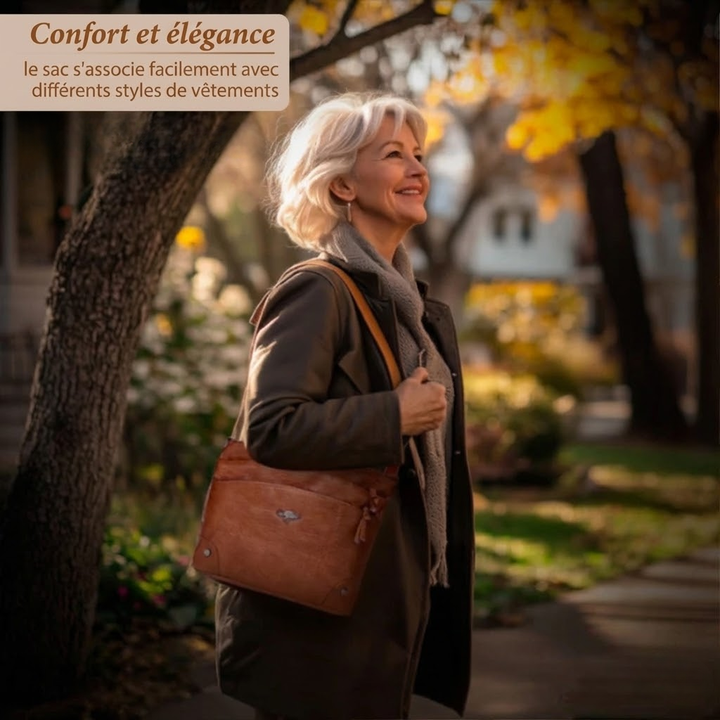 Catherine™ | Bolso de Hombro de Cuero