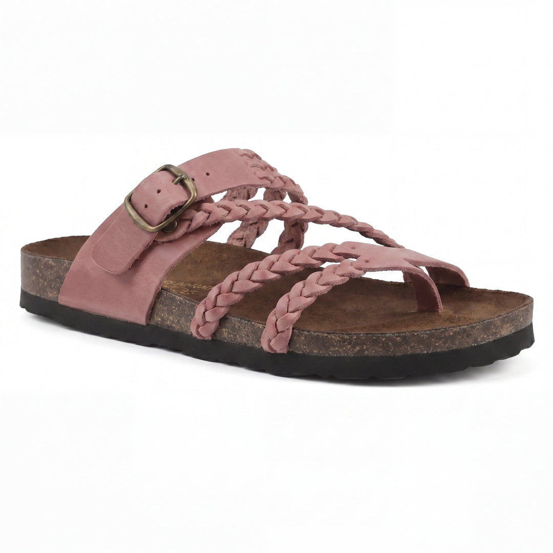 Beatriz – Sandalias trenzadas marrones